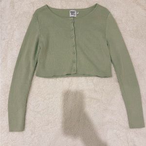 Princess Polly Green Top/Cardigan US size 4